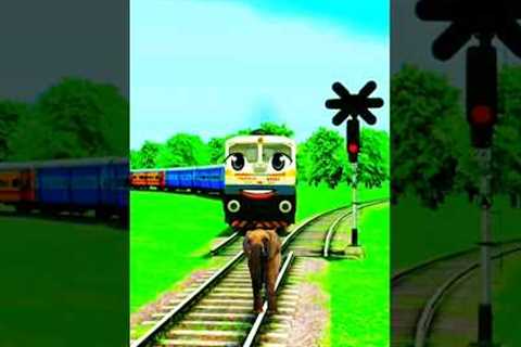 funny train🔥 | Trending | TikTok 🤪 |Elephant accidents| Comedy | Funny Video #short #train