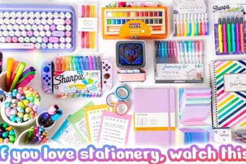Huge School Supplies Haul ✨ Stationery Giveaway 2021 [aesthetic]