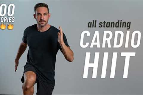 20 MIN CARDIO HIIT WORKOUT - ALL STANDING -  No Squats or Lunges