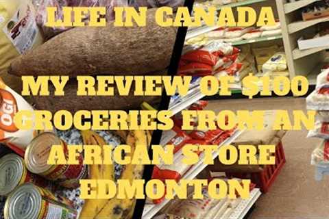 $100 GROCERY SHOPPING FROM AN AFRICAN STORE | CANADA LIVING