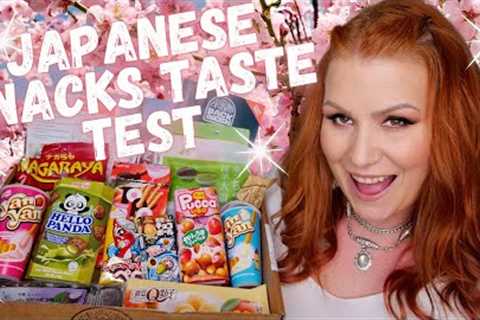 OOH SOME STRANGE TEXTURES! UNBOXING AND TRYING SNACKS FROM BACKSNACKERS SUBSCRIPTION BOX