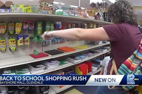 Wisconsin parents rush for back-to-school supplies day before classes start