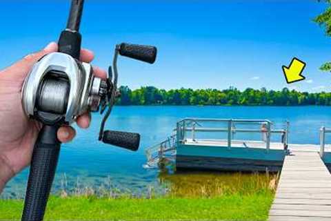 Fishing for 10lb Bass in Trophy Lake!