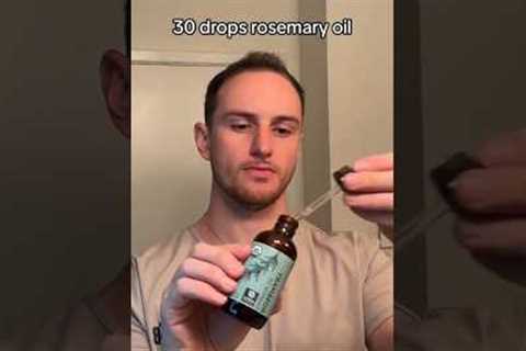 Part 1: how I use rosemary oil #hairtransformation #hair #rosemaryoil