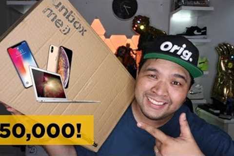 P150,000 ($3,000) APPLE MYSTERY BOX UNBOXING! I GOT AN IPHONE X!!!