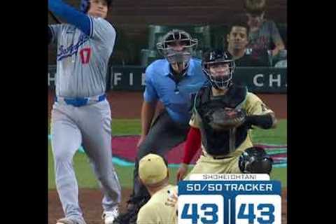 Shohei Ohtani is now 7 HR and 7 SB away from a 50/50 season 😲