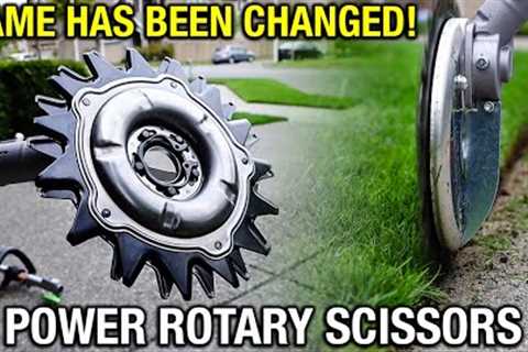 POWER ROTARY SCISSORS + EGO attachment ~ Maruyama ~ IDECH ~ RECIPROCATOR ~ lawn blade ~ FIRST MOW!