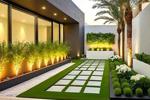 100 Modern Home Garden Landscaping Ideas 2024 Backyard Garden Wall Designs | Front Yard Gardens P7