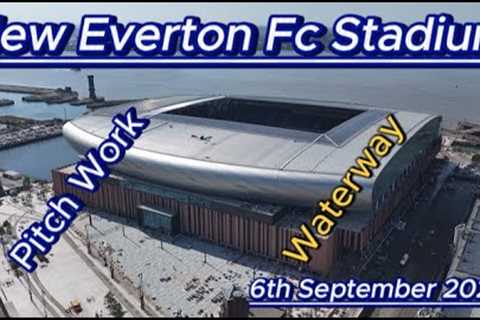 New Everton Fc Stadium - Bramley Moore Dock - 6th September - Latest Drone views