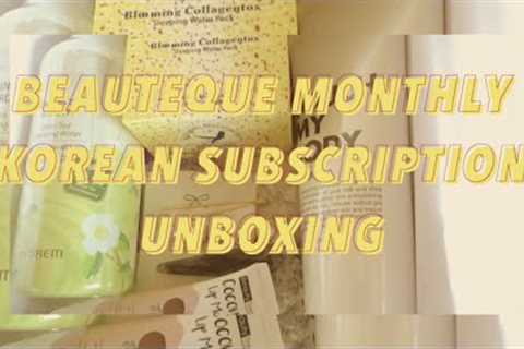 March 2020 BEAUTEQUE MONTHLY KOREAN SUBSCRIPTION BOX