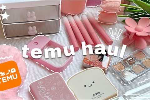 Huge Temu Unboxing 🧸🎀 [ ASMR Aesthetic ] 🫧 temu makeup, bags, cute finds