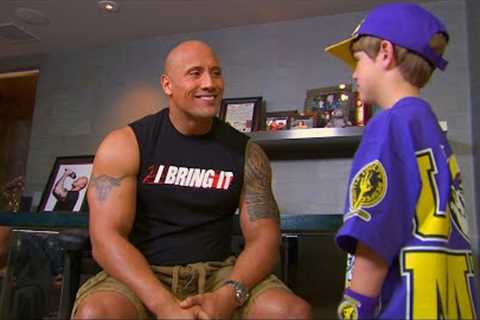 The Rock introduces himself to a young Cena