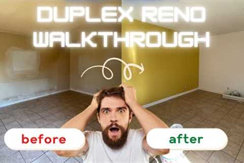 Duplex Renovation BEFORE/AFTER Walk-Through (Worth It?) Multifamily Real Estate Investing