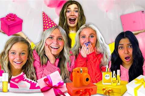 SURPRiSiNG MY SiSTER WiTH 17 GiFTS FOR HER 17TH BiRTHDAY!!