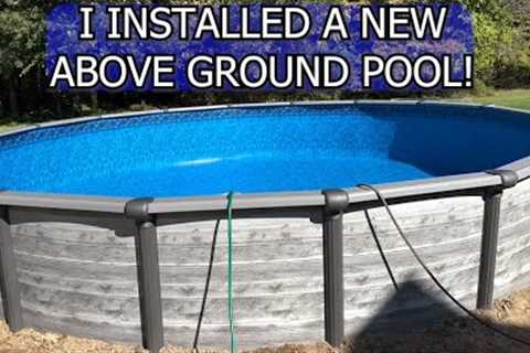I had a new permanent above ground pool installed.