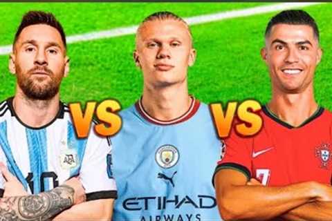 Comparison: Cristiano Ronaldo vs Erling Haaland vs Lionel Messi