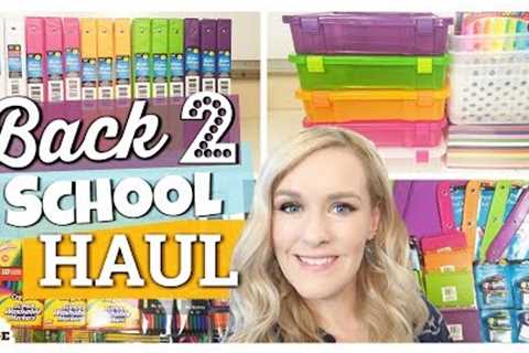 MASSIVE Back to School supplies HAUL 2017 | Dollar Tree, Walmart, Target &amp; Costco | The Family..
