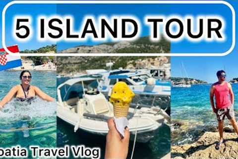 5 Island Tour experience | Croatia Travel Vlog | Speed Boat Horrible Ride | Blue Cave 😍🌊