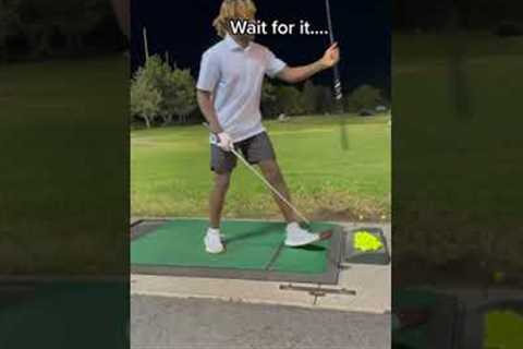 They gave him a wooden driver and he still delivered 😳👏 | #Shorts