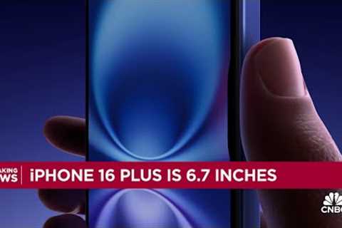 Apple announces iPhone 16, iPhone 16 Plus