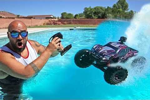 Driving Remote Control RC Cars Across The Water!!