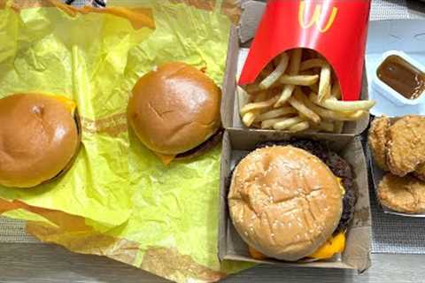 ASMR Eating Sounds Mcdonald's!! (No Talking) 🍔🍟🍗