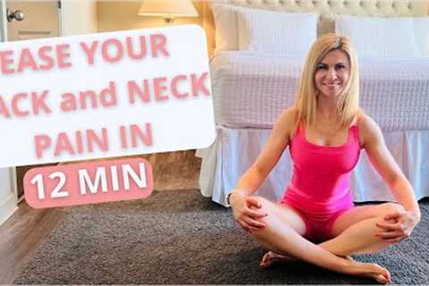 12- Minute Morning Back and Neck Pain Relief Exercises for a pain-free Day - Pilates In Pajamas
