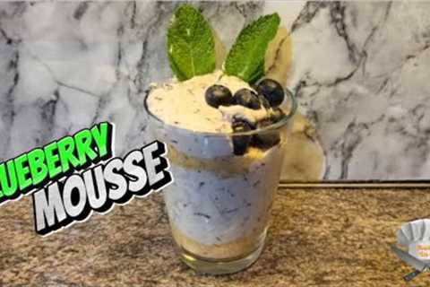 Blueberry mousse very easy recipe