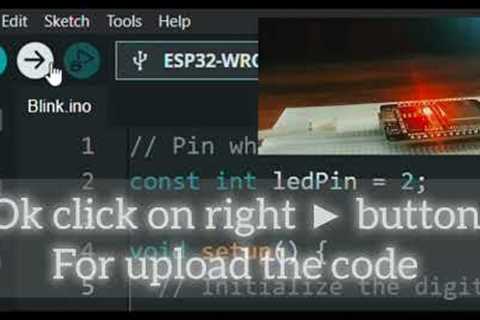 esp32 blinking led light | For beginners