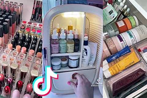 Organizing Makeup And Skincare Products | TikTok Compilation | ASMR