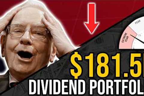 My Plan For The Stock Market Crash - ($181k Dividend Portfolio)