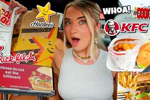 Fast Food Billboard Signs CONTROL WHAT I EAT For 24 HOURS!