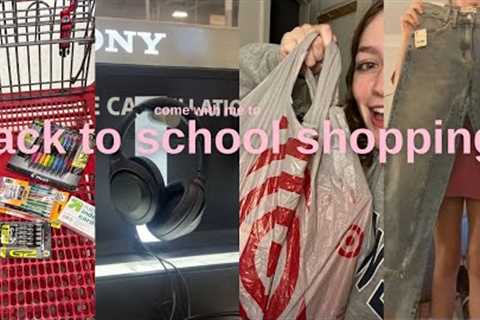 back to school shopping | supplies + clothes + hauls