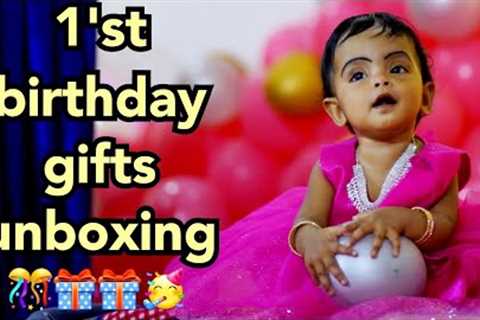 birthday gifts unboxing special vlog/1st birthday gift ideas for girl baby/birthday gifts