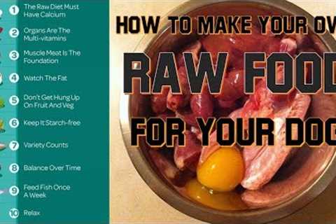 Easy, Basic, DIY - How to Make Your Own Raw Food Diet for Your Dog