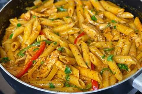 Best Chicken Fajita Pasta With only a few simple ingredients it’s Extremely easy and delicious