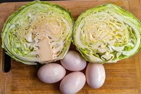 Cabbage with Eggs Tastier than Meat ❗ Simple Healthy Breakfast ideas || Cheap &amp; Tasty recipe || ..