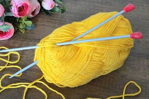 This knitting pattern is so beautiful and easy that you'll love it.