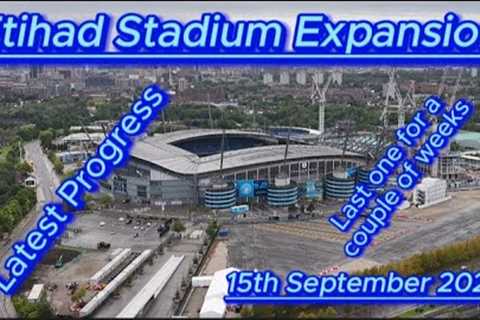 Etihad Stadium Expansion - 15th September 2024 - Latest 4k drone update #bluemoon