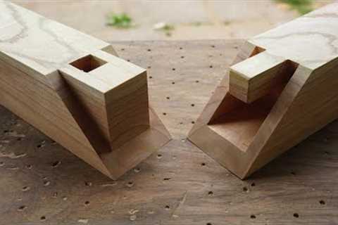 Amazing Techniques Hand Cutting Joints Of Japanese Carpenter -ASMR Mortise and Tenon Of Hide Joints