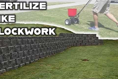 Fertilize your lawn on time...every time. You'll never mess up with this fertilization schedule.