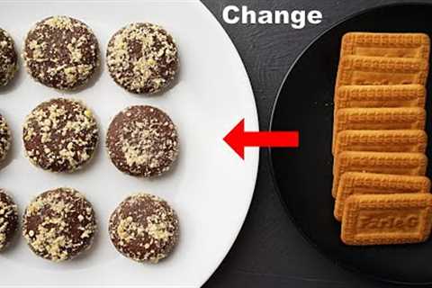 Condensed Milk Chocolate Truffles Recipe | easy desserts with biscuits