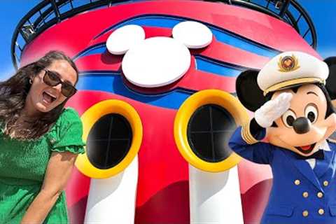 Disney Fantasy Cruise Embarkation Day! | Disney Fantasy Cruise Boarding, Room Tour, Sail Away Party!