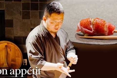 The Master Chef Serving Michelin-Star Aged Sushi Out Of A Tokyo Apartment | Bon Appétit