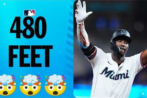 DEMOLISHED! 480 feet off the bat of Jesús Sánchez!