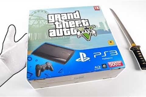PS3 GRAND THEFT AUTO V UNBOXING! PlayStation 3 Super Slim GTA 5 Console
