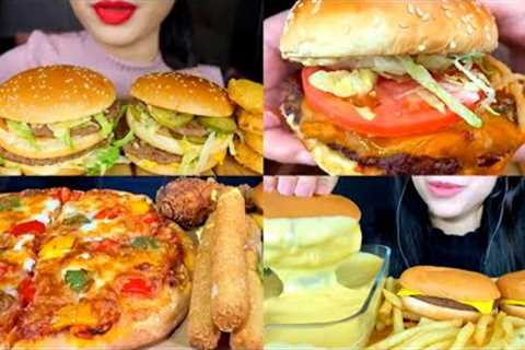 ASMR EATING DELICIOUS CHEESY FAST FOOD 🔥😋 BEST FOOD EATING VIDEO - 25