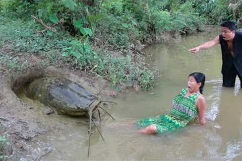 Skill Survival - Skills Catch Big Fish, Bushcraft Cooking Fish, LIVING OFF GRID