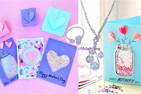 6 DIY AMAZING MOTHER'S DAY GIFT IDEAS YOU WILL LOVE - GIFT CARDS, HEART BOX and JEWELRY