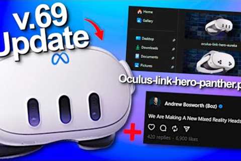 NEW! Meta Quest v69 Update - New Quest 3s Leaks + Meta's New MR Glasses Headset (And More)